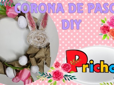 #prichos #diy #pascua2021 Corona de pascua con artículos de prichos