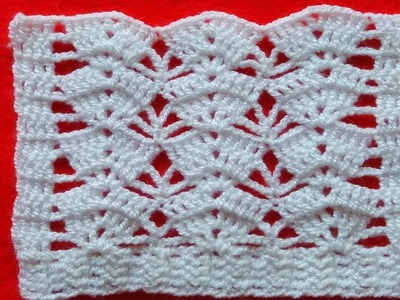 Puntada a Crochet.Ganchillo (Tutorial )Muestra #13 Puntos Fácil de Tejer Para Blusas,Chalecos  y más