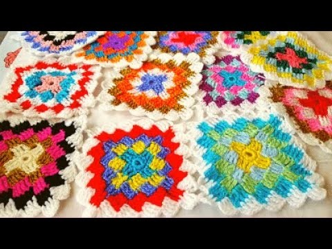 COMO APRENDER A TEJER -GRANNY SQUARE CROCHET PASO A PASO