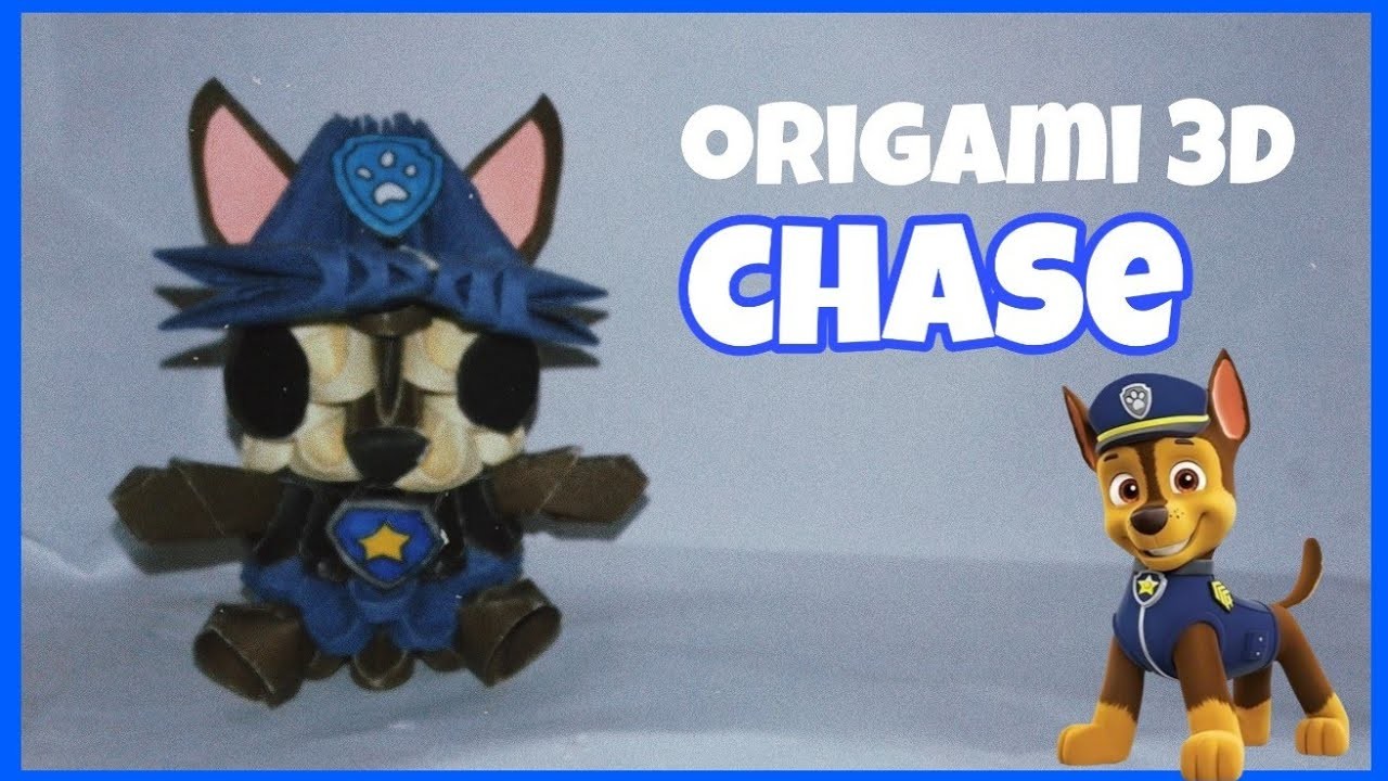 Como hacer a mini Chase en origami 3D | Carol Sandoval