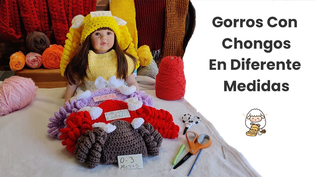Como Hacer  Gorros Con Chongos O Coletas   Paso A Paso.