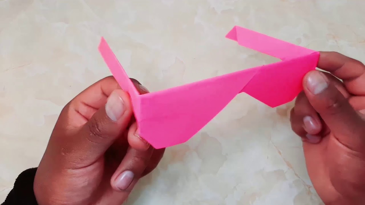 Como hacer lentes de papel, origami fácil, papiroflexia