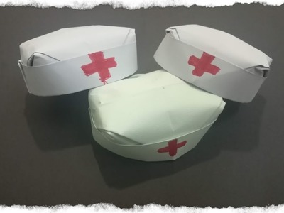 Cómo hacer un gorro de enfermera de papel -Origami Cap Doctor