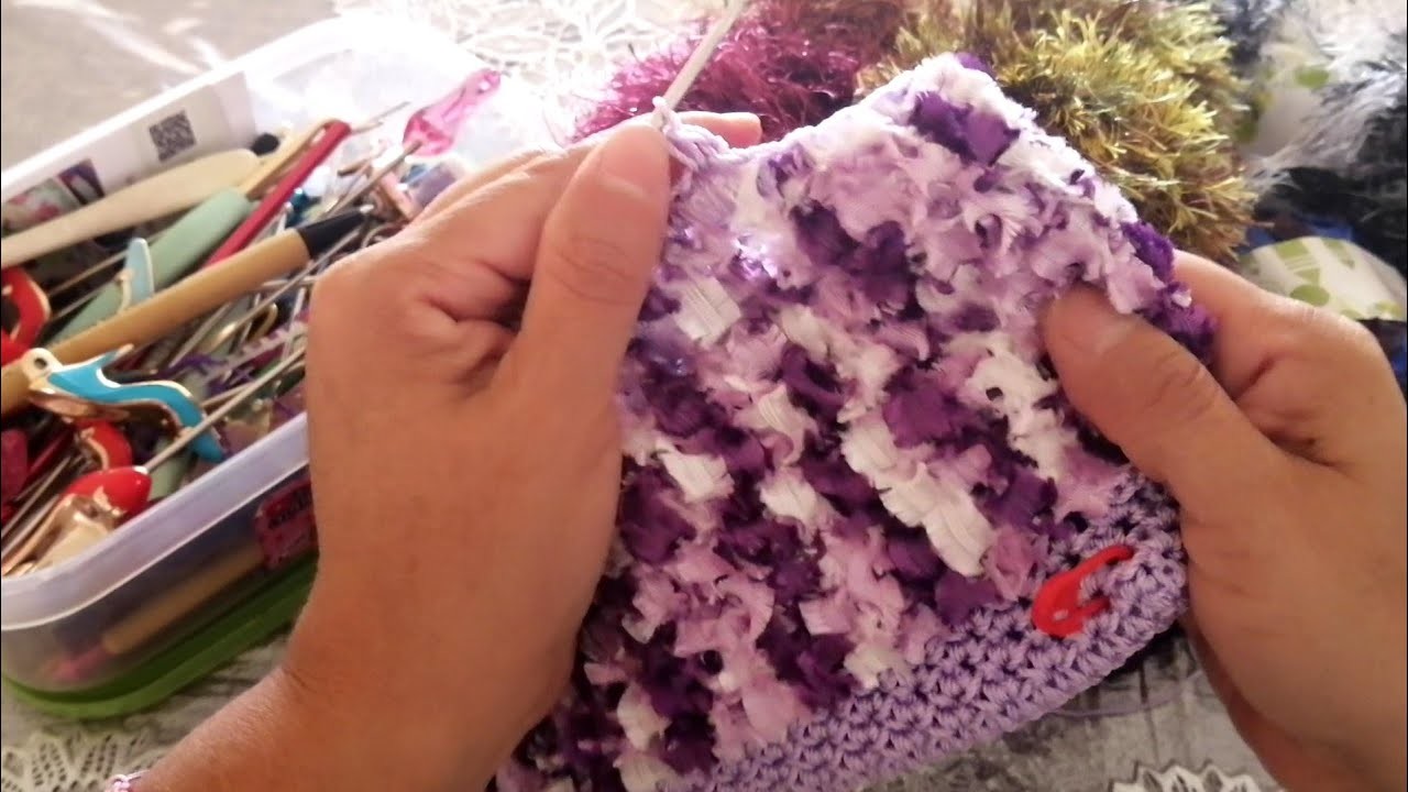 Bolsa tejida a Crochet para niña fácil y rápida