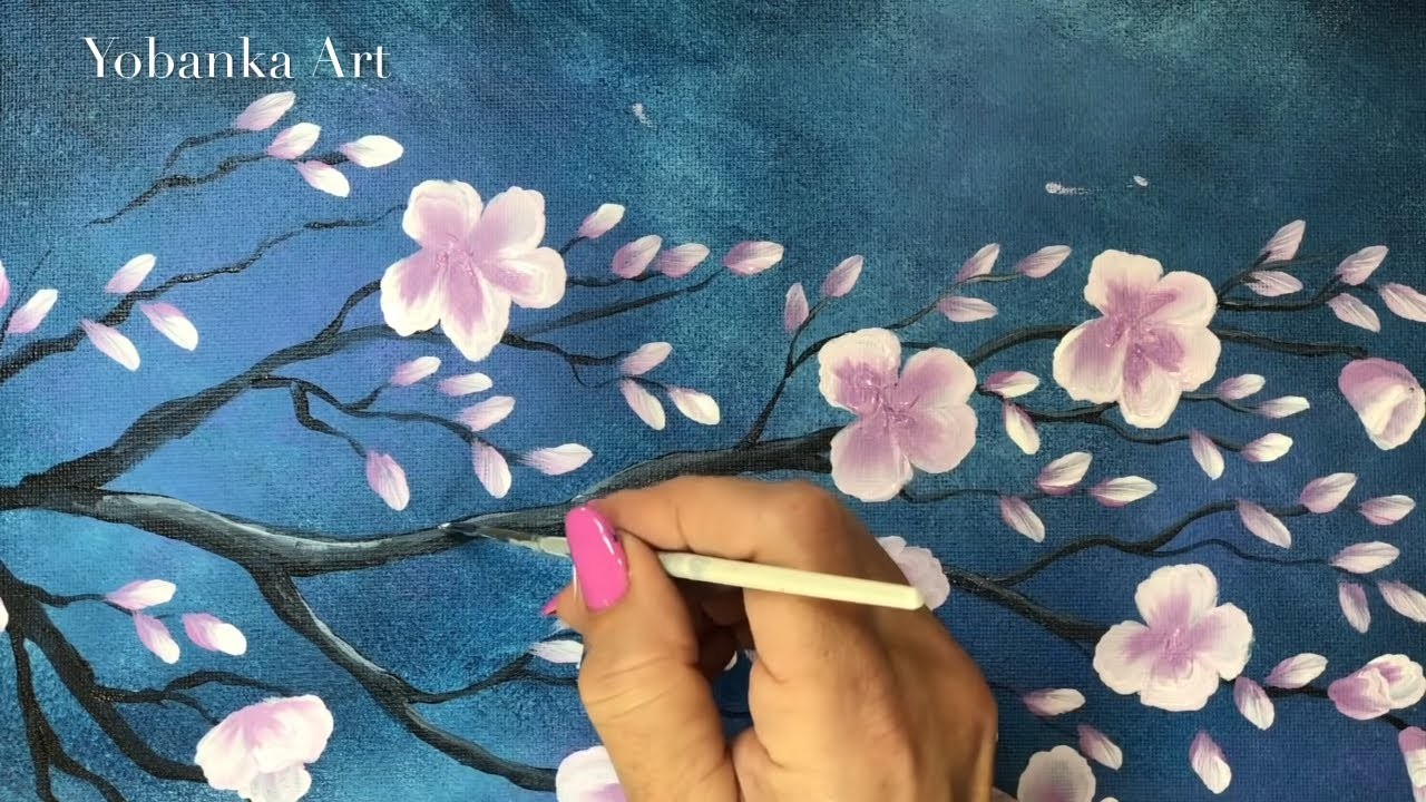 Técnica Para Pintar Flores. Mi Técnica Fácil
