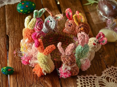 Canasto de Conejos!!! Paso a paso en Crochet.