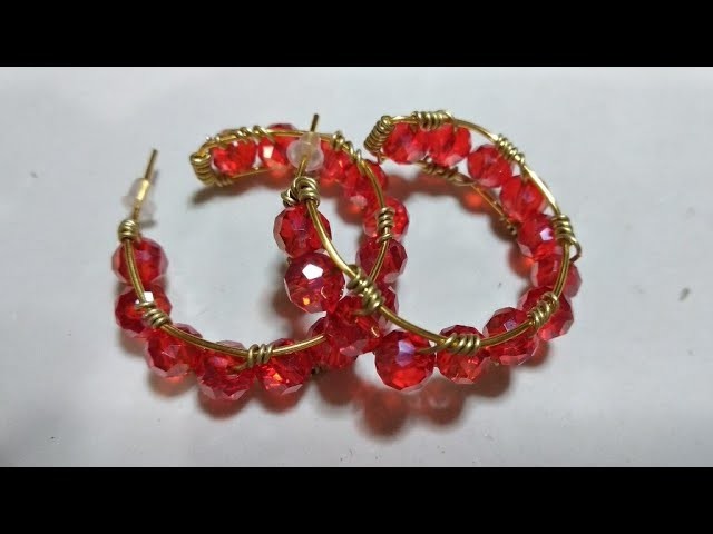 DIY  COMO HACER ARGOLLAS EN #alambrismo CON CRISTALES