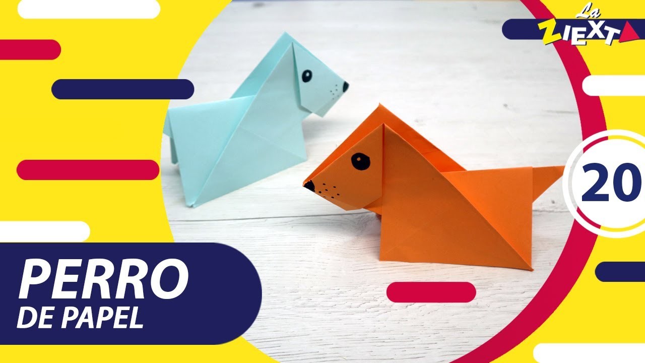 DIY PERRO ORIGAMI 3D - Manualidades para NIÑOS