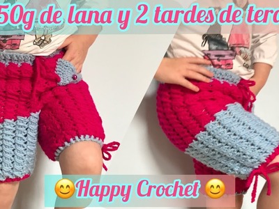 DIY????Shorts tejido a Croche niña ???? 2-10 años.Ganchillo.P.vareta.Crochet shorts 2-10 years.tod talla