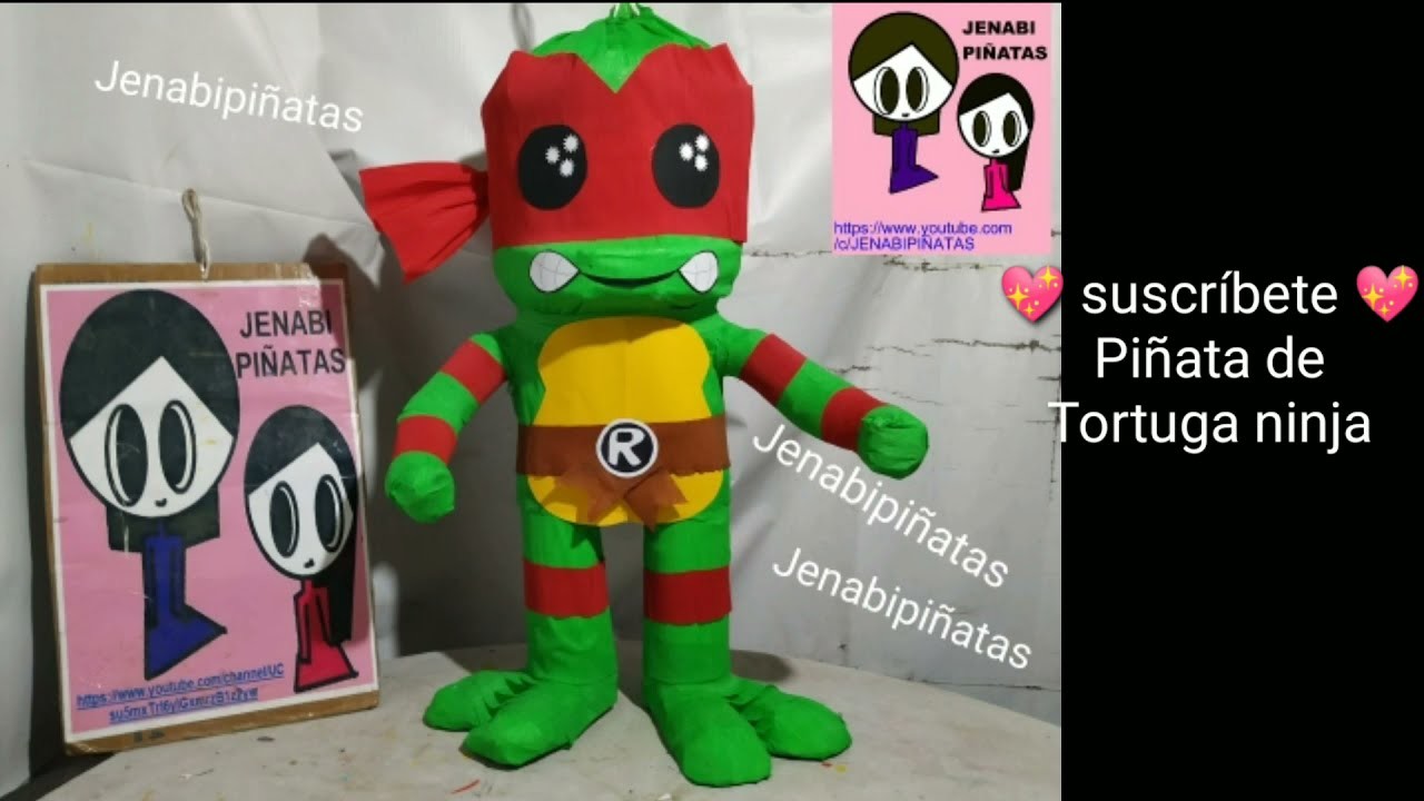 Cómo hacer Piñata de Tortuga ninja, fácil y rápido, DIY