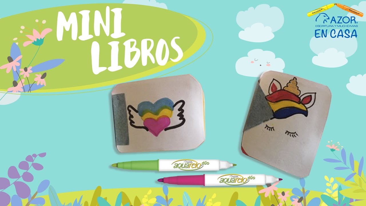 Manualidad Azor: Mini libro | Cómo hacer un libro | cómo hacer un cómic