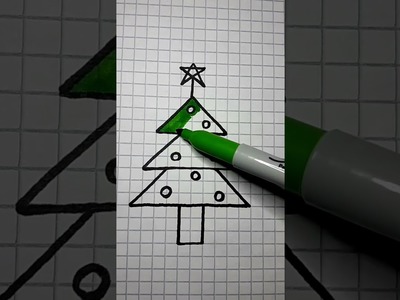 Como dibujar  Arbol ???? de navidad