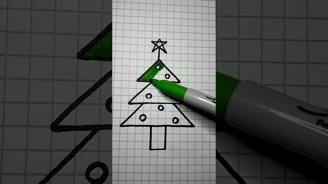 Como dibujar  Arbol ???? de navidad