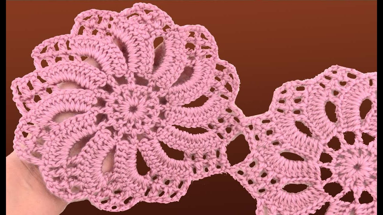 Como hacer flores remolino a Crochet