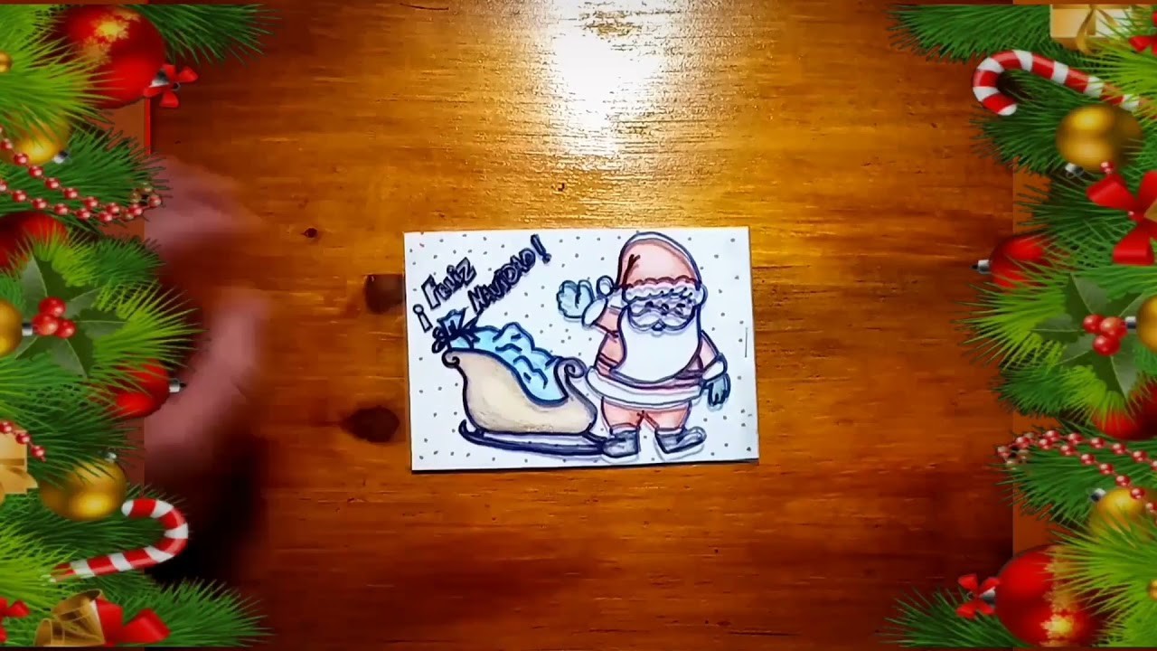 Cómo hacer una tarjeta mágica de Navidad