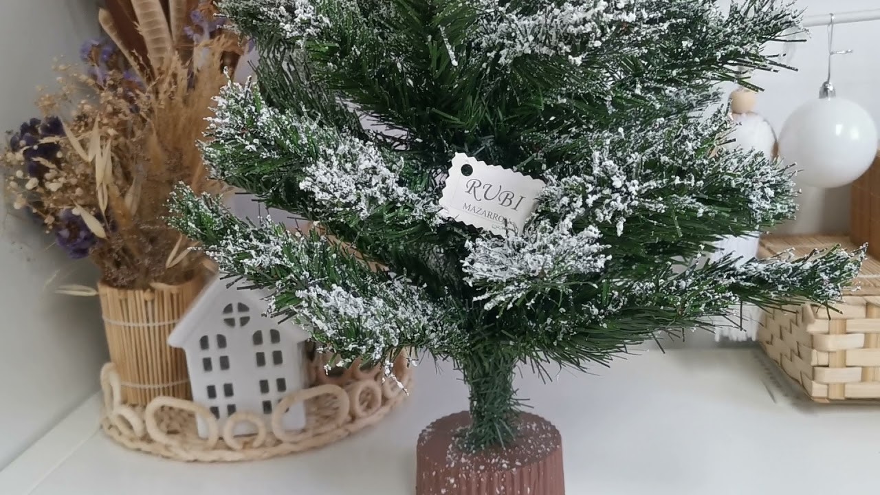 Nieve artificial para el árbol de Navidad ( funciona)