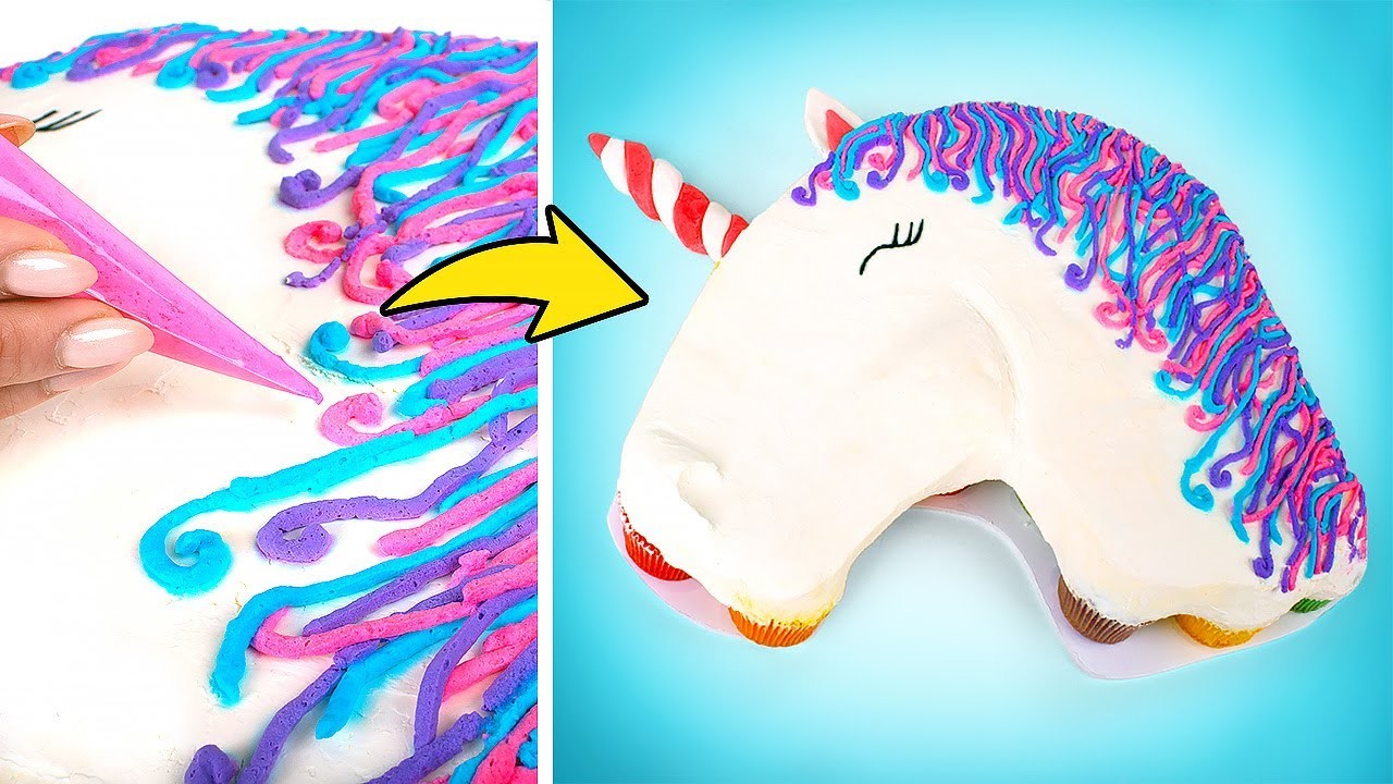 DIY Impresionante dulce casero en forma de unicornio