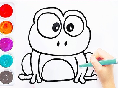 Como Dibujar un Sapo facil para niños