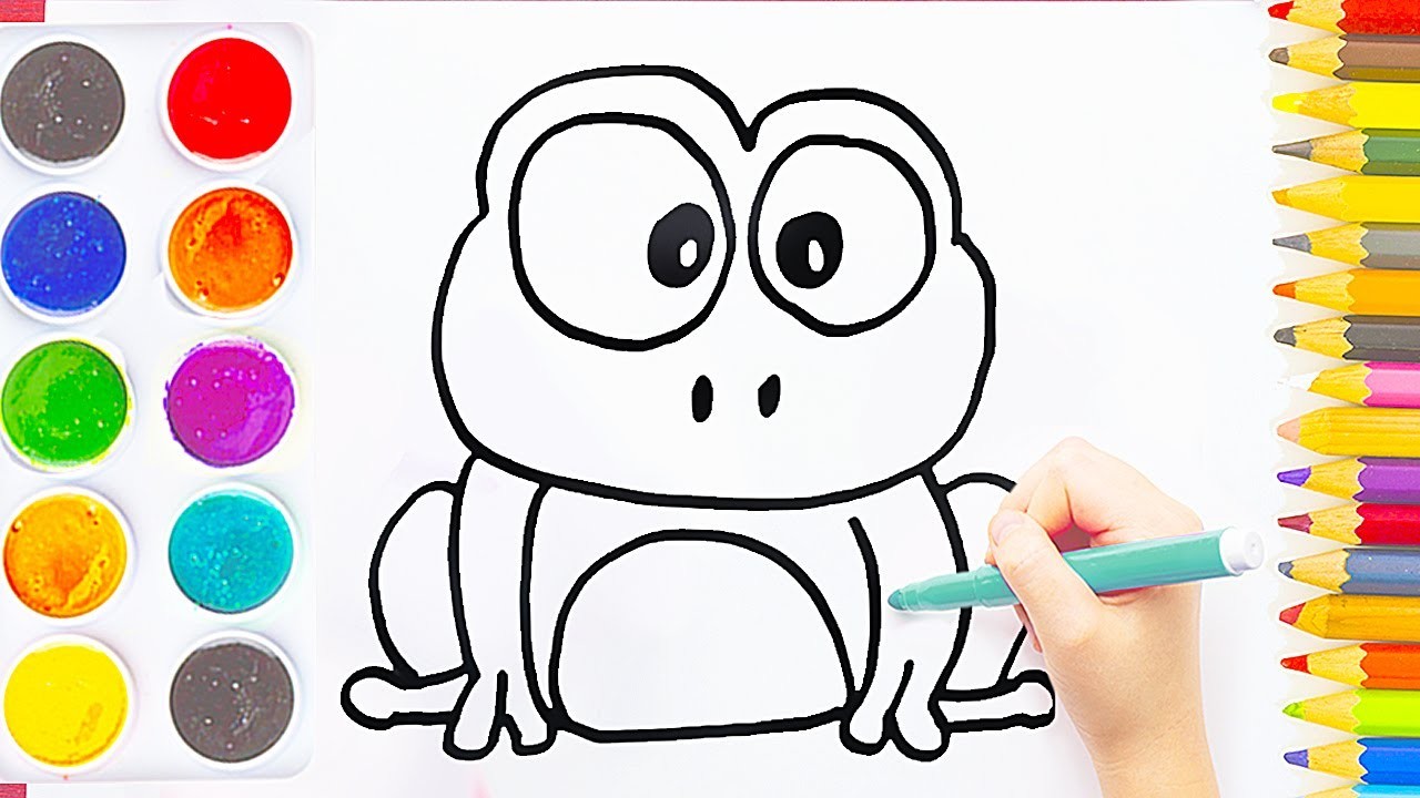 Como Dibujar un Sapo facil para niños