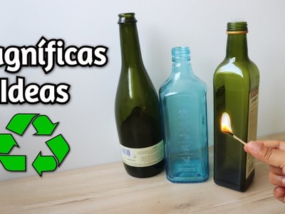 13 Magnificas Ideas de Reciclaje para el Hogar -13 Manualidades Fáciles con Botellas de Vidrio