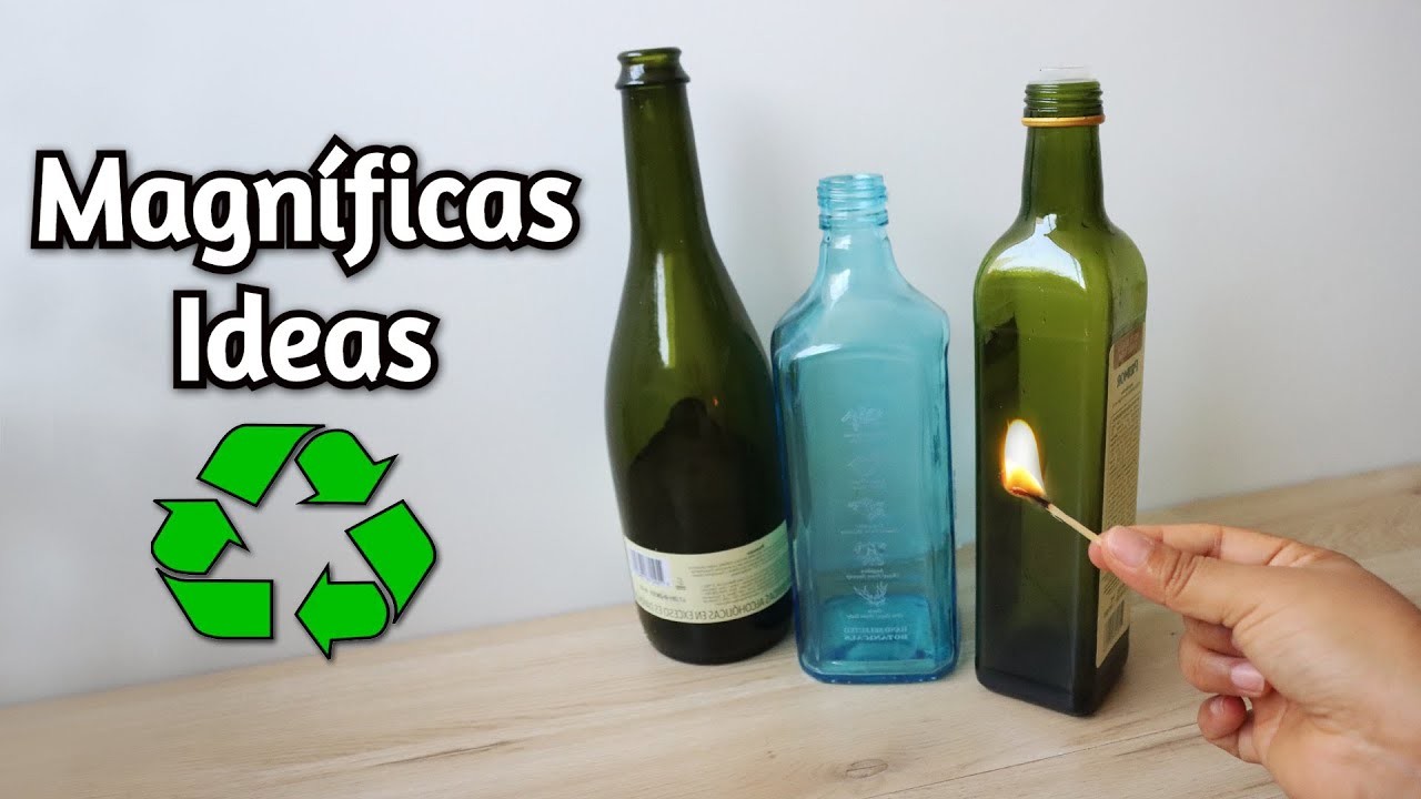 13 Magnificas Ideas de Reciclaje para el Hogar -13 Manualidades Fáciles con Botellas de Vidrio