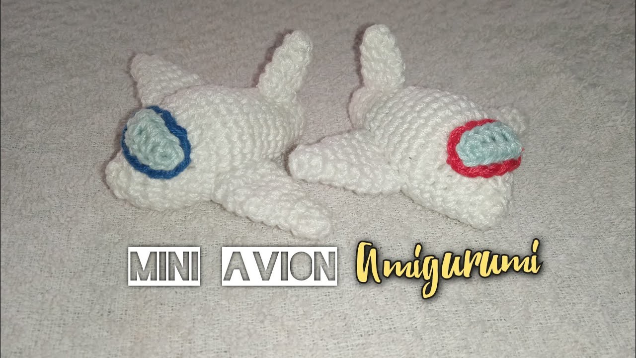 AVIÓN tejido a crochet | Mini Amigurumi
