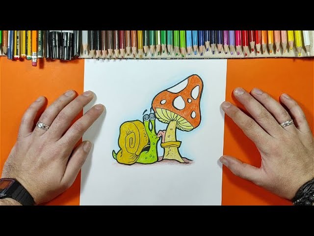 Como dibujar un caracol ???? paso a paso 2 | How to draw a snail ???? 2