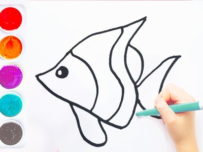 Como dibujar un Pez fácil para niños