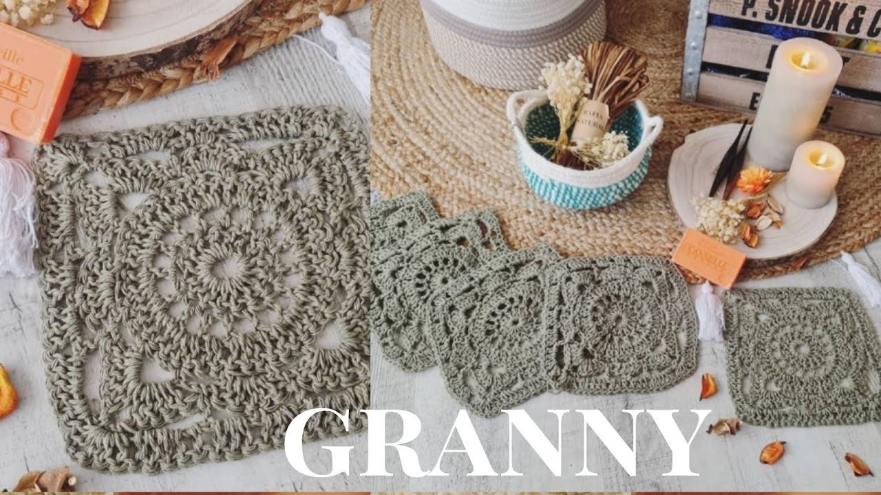Cómo hacer un granny square a crochet, paso a paso