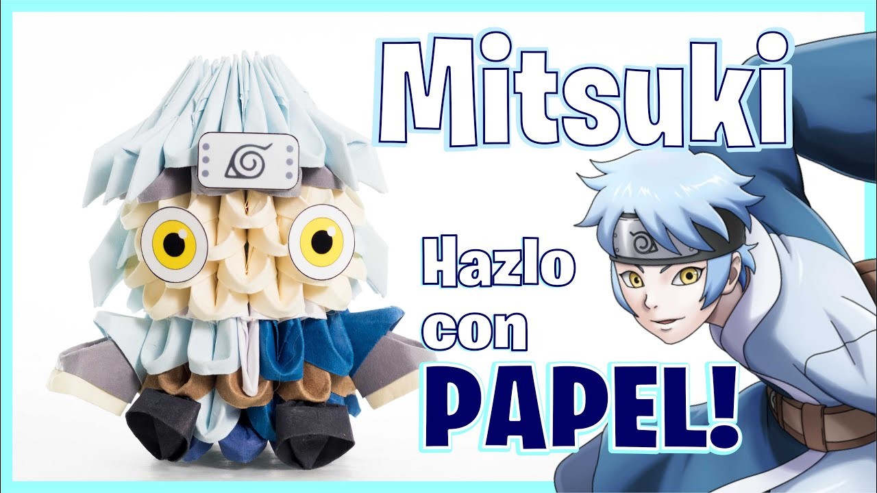 Cómo Hacer a Mitsuki de ORIGAMI 3d, en Español (FÁCIL) Tutorial Paso a Paso