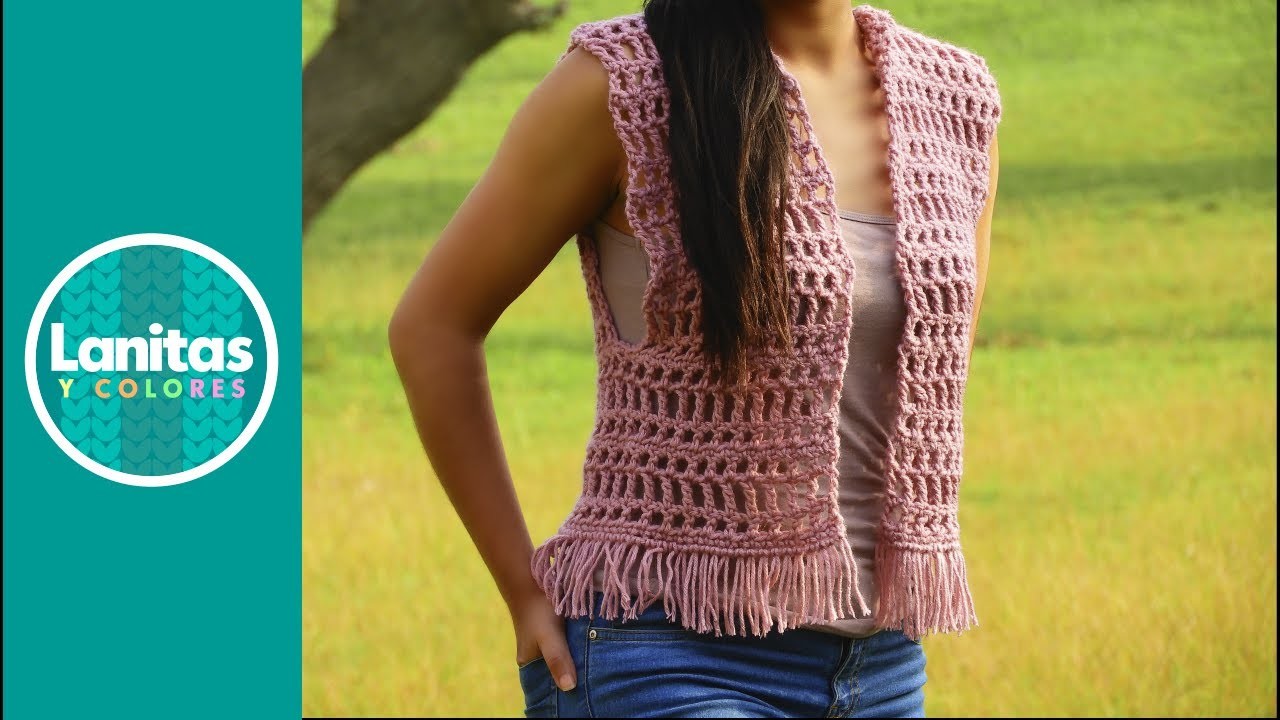 Cómo TEJER Chaleco BASICO a crochet para principiantes #1