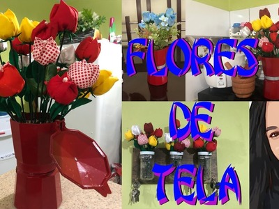 Flores de tela