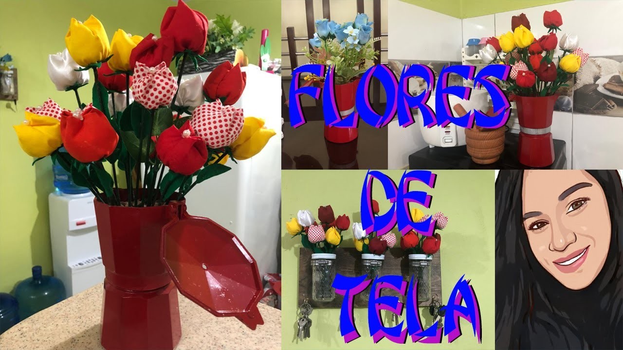 Flores de tela