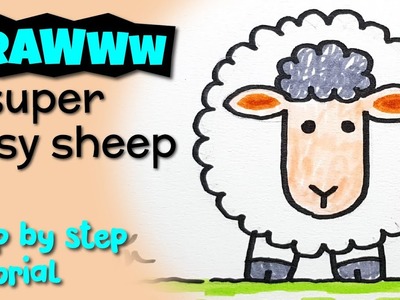 HOW TO DRAW A SUPER EASY SHEEP (Learn Step By Step)
