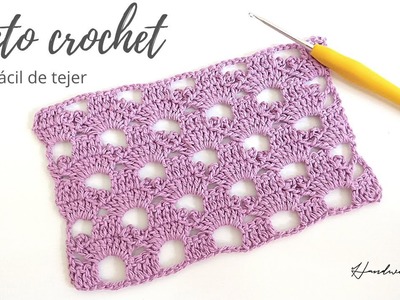 Punto de crochet muy fácil de tejer, tutorial paso a paso # 94