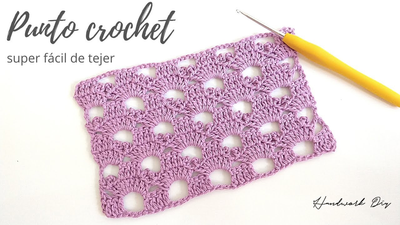 Punto de crochet muy fácil de tejer, tutorial paso a paso # 94