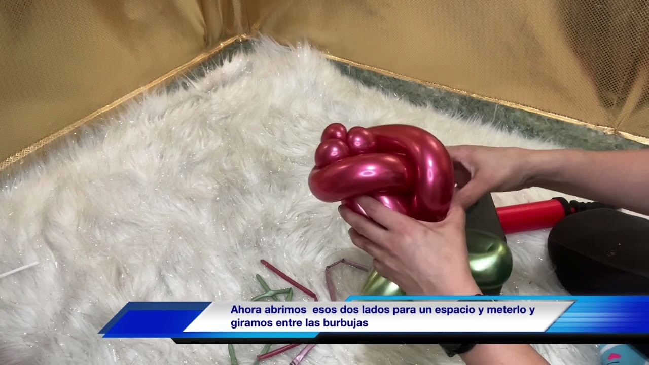 Rosa con globo mil figuras cromada
