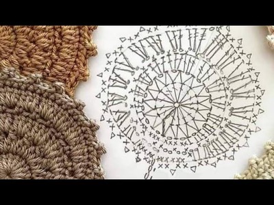 Hoja tejida a crochet paso a paso. Aprender a leer y tejer patrones