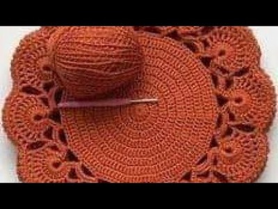 Individuales de mesa, en círculo con guarda, tejido a crochet paso a paso