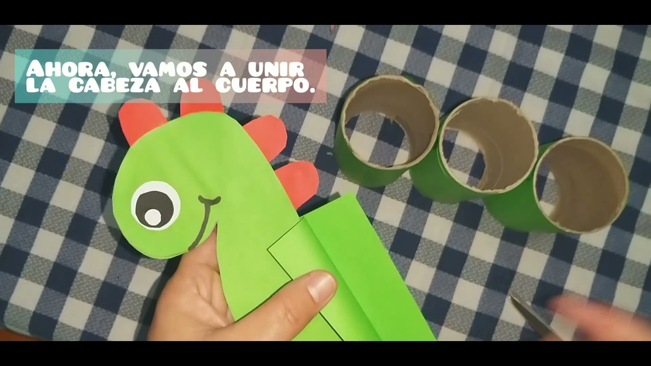 Organizador escolar con material reciclado#Dinosaurio#manualidades
