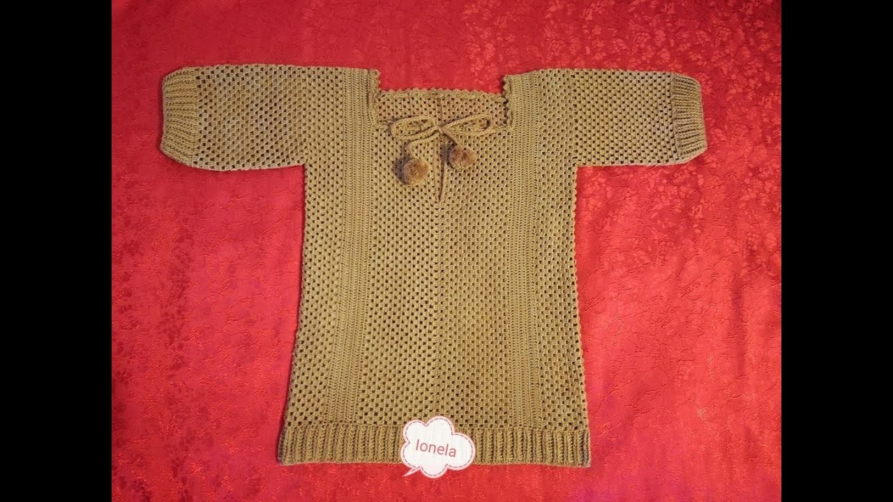 Bluză croșetată Ada,PARTEA a III-a (crochet blouse, blusa tejida a crochet, maglietta all'uncinetto)