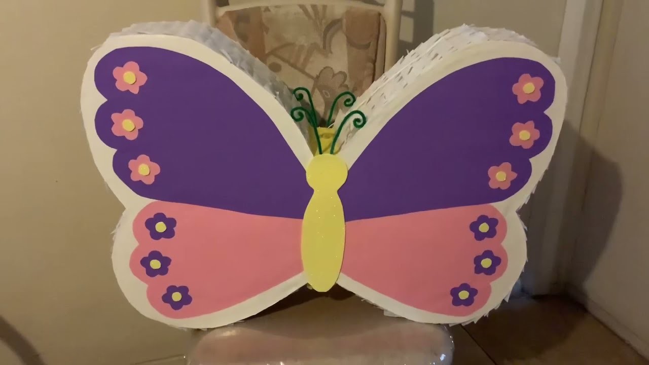 Como hacer esta piñata mariposa. DIY butterfly ???? piñata