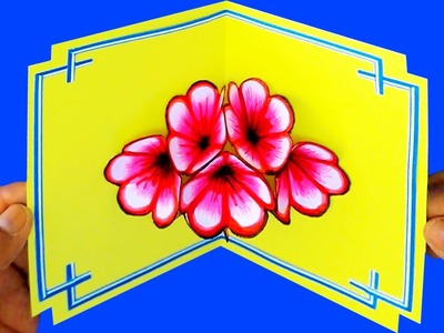Como hacer Tarjetas        Pop-Up       de Flores    - DIY Regalos fáciles