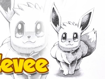 Como Dibujar a Eevee Pokemon | Dibujo Fácil a Lápiz