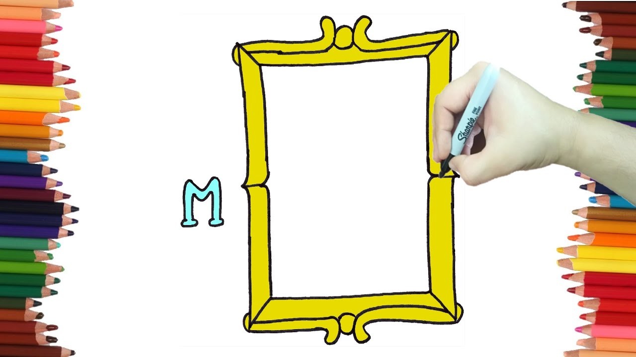 Como Dibujar un MARCO - Dibujos con la letra M paso a paso y muy Fácil