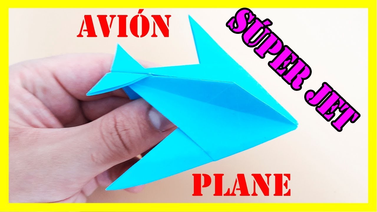 ????????Cómo hacer AVIONES de papel FÁCILES✅ | Avión de Origami | Súper JET de papel