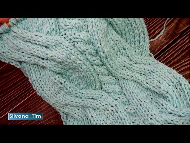 Punto Trenzas "Triple Trenzado" para tejer un Sueter de tus sueños.knitting patterns stitches