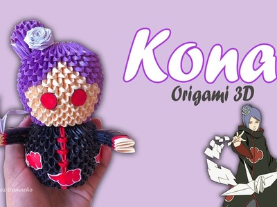 Cómo Hacer a Konan - Naruto en Origami 3D. Bethoz Camacho. Tutorial