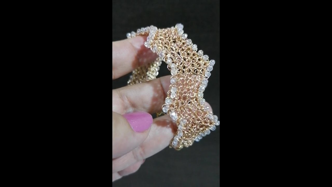 Pulsera ZZ. Punto Peruano.Juana Marina.