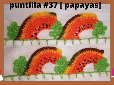 Puntilla #37 [papayas]crochet